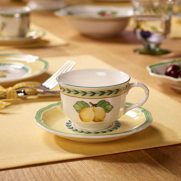 French Garden Coffee cup saucer